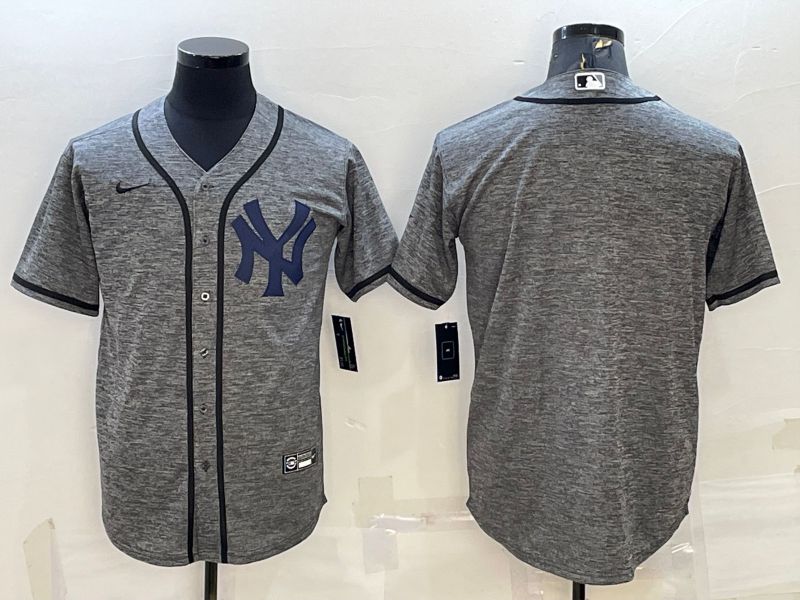 Men New York Yankees Blank hemp ash Nike 2022 MLB Jerseys->pittsburgh steelers->NFL Jersey